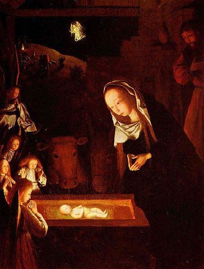 Geertgen Tot Sint Jans Geertgen depicted the Child Jesus as a light source on his painting The Nativity at Night France oil painting art